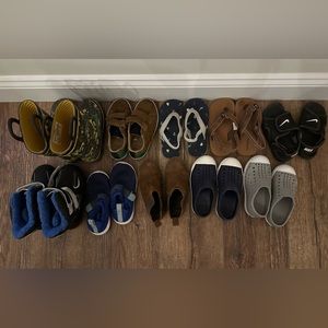 Little Boys sz 10 shoe bundle-Natives, Cat&Jack, Nike, Jamie&Jack, Western Boot